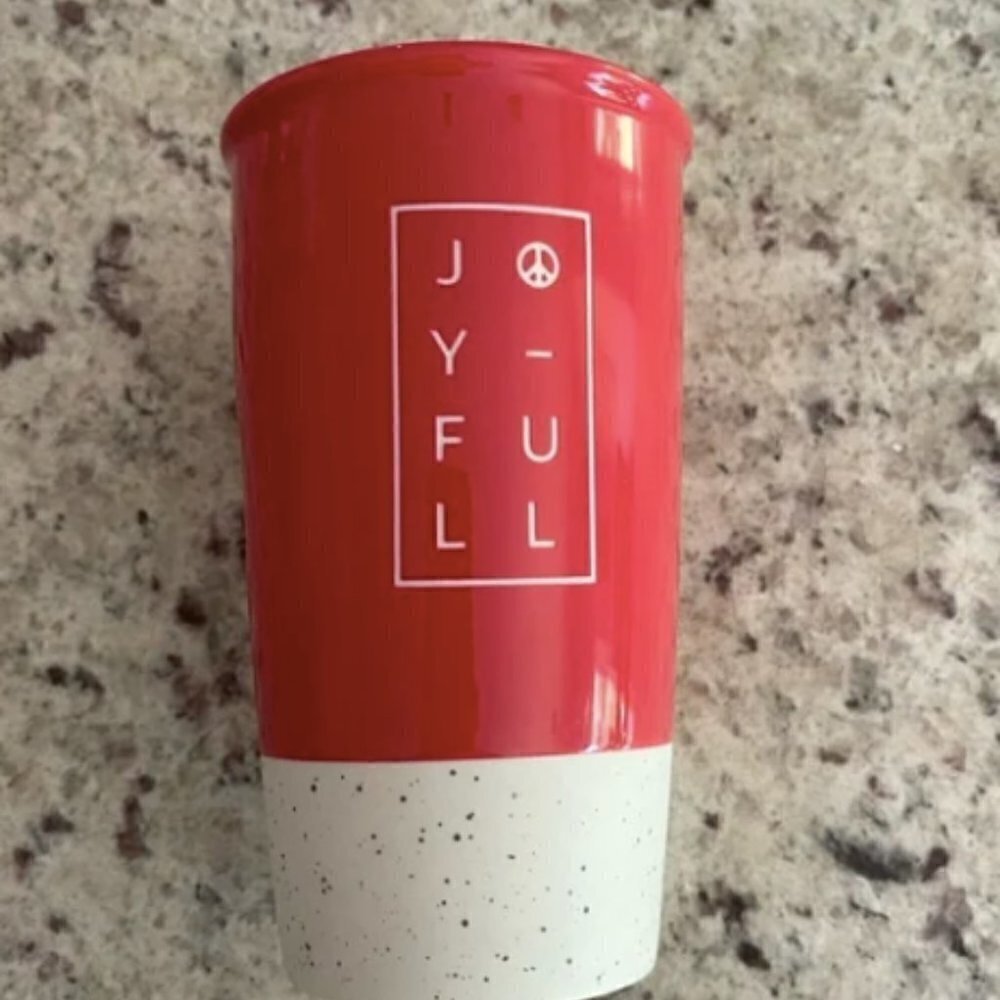Starbucks Rare Peace Sign Joyful Tumbler‎